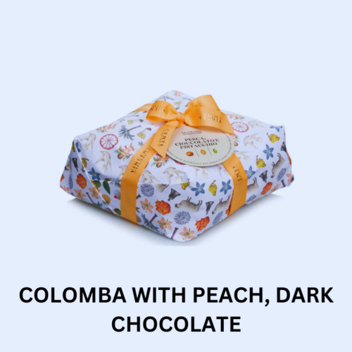 COLOMBA WITH PEACH, DARK CHOCOLATE