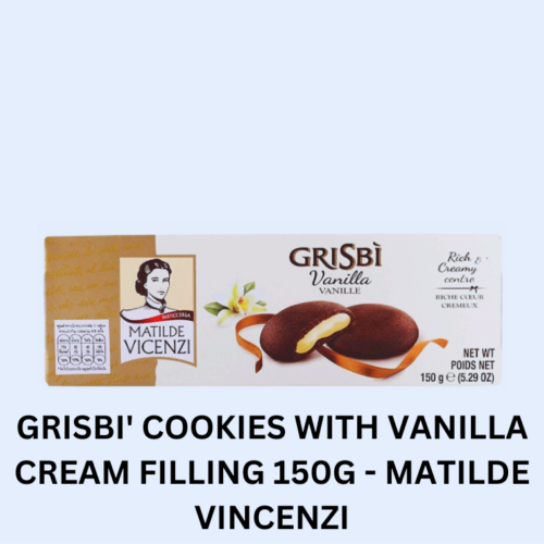 GRISBI' COOKIES WITH VANILLA CREAM FILLING 150G - MATILDE VINCENZI