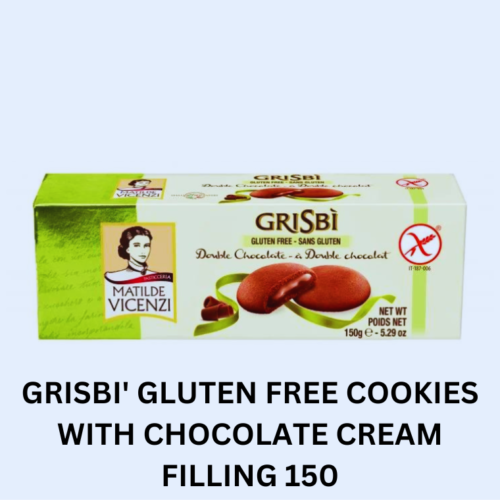 GRISBI' GLUTEN FREE COOKIES WITH CHOCOLATE CREAM FILLING 150