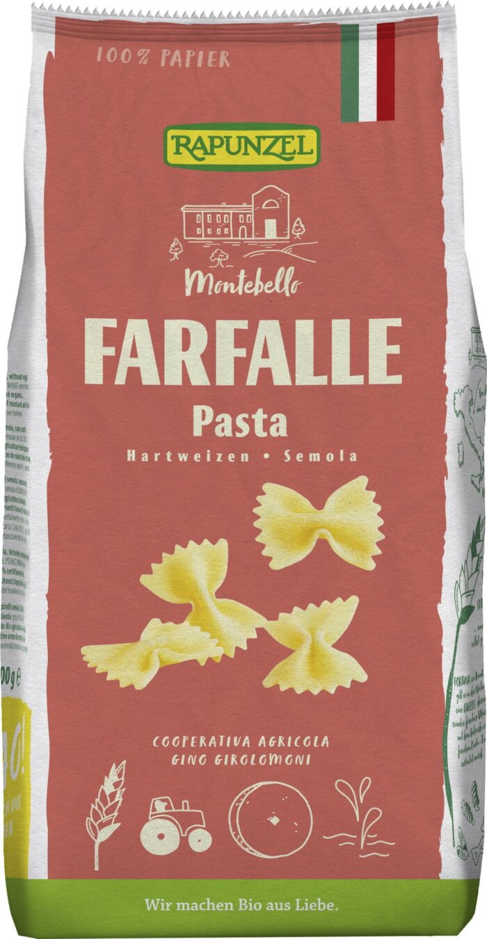 Organic Farfalle, Semola, 500 g