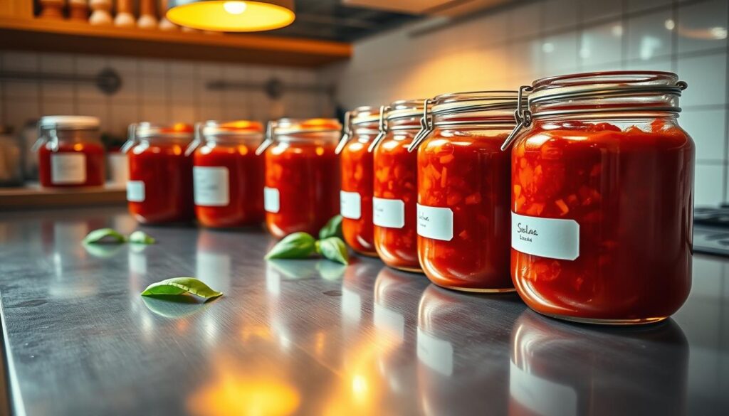 storing tomato sauce